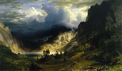 Storm in the Rocky Mountains Albert Bierstadt